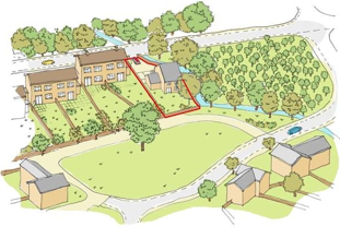 Example drawing of self build site layout