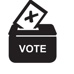 Black icon - voting