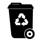 Black icon - Recycle Bin