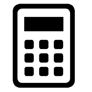 Black icon - Calculator