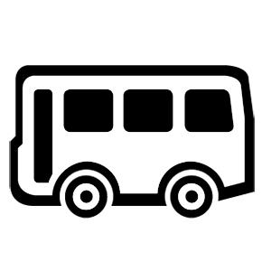 Black icon - bus