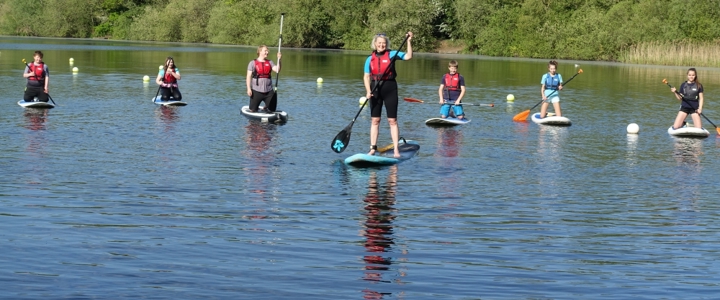 Teens take to the water in paddle board race ahead of Parklife on Sunday
