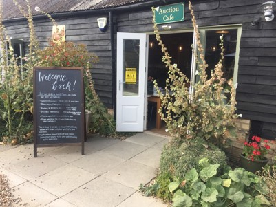 photo of the exterior of the Willingham Auctions Cafe in Willingham