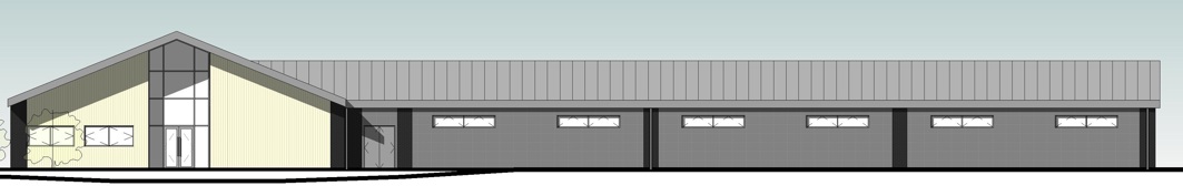 An artists impression of the Northstowe Phase 1 sports pavilion.