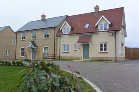 Council-built homes at Foxton