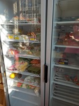 A fridge containing chilled food