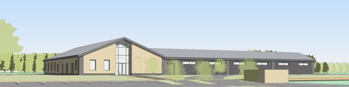 An artist impression of the new Northstowe sports pavilion