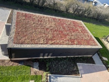 A green roof at the new Council apartments in Sawston