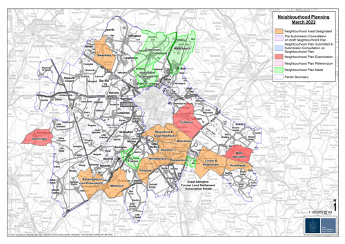 Neighbourhood Plan District Map March 2022