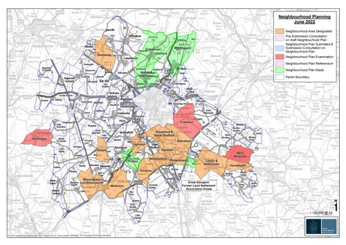 Neighbourhood Plan District Map June 2021
