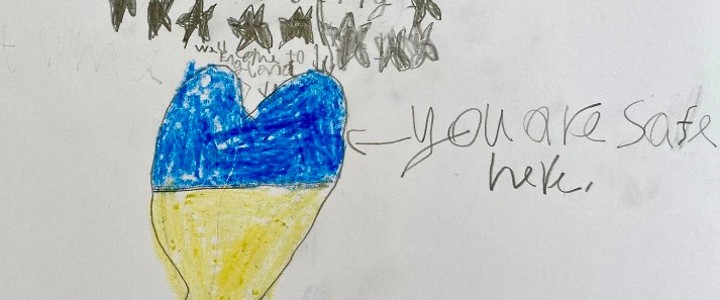 Local children send powerful messages on Ukraine Independence Day