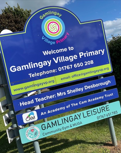 Gamlingay gym sign