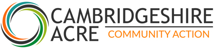 logo for cambridgeshire acre community action in multi-colours
