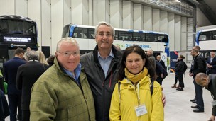 Cllr Bridget Smith at the launch of the new Greater Cambridge electric buses event