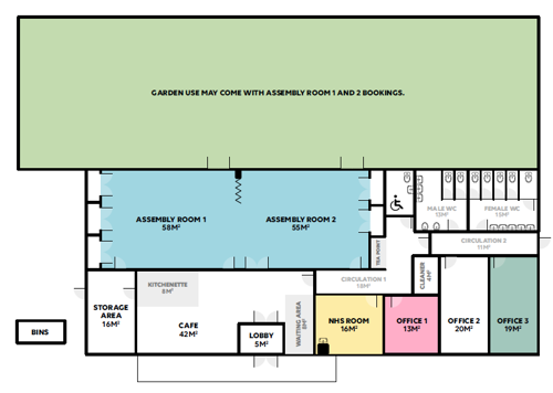 Community centre floor plan