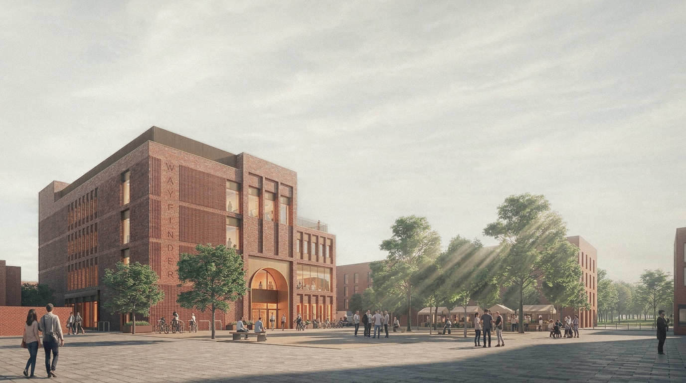 Northstowe Town Hub exterior view.png