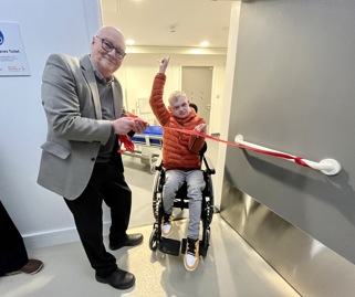 Oliver King of Little Miracles charity at the launch of the Changing Places toilet