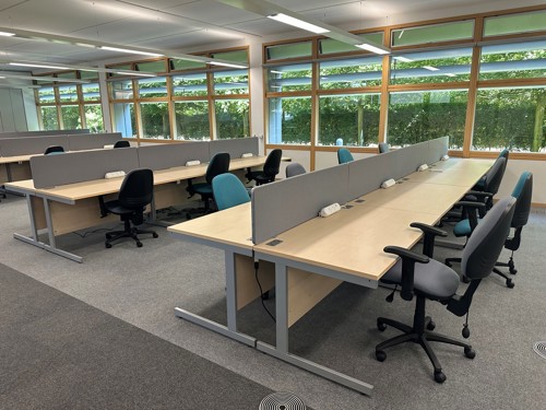 office desk and chairs