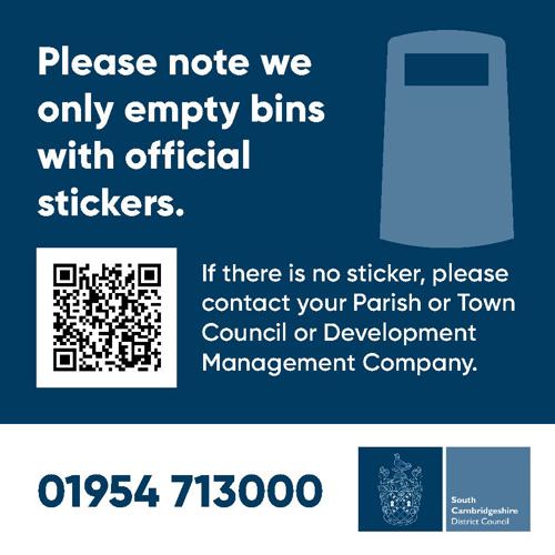 Litter bin sticker