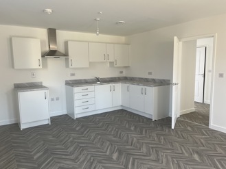 a kitchen in one of the new flats